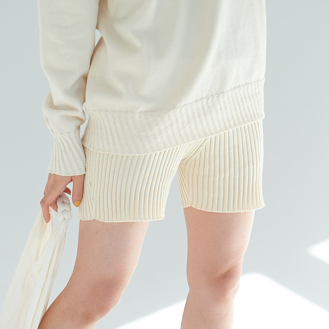 Rib Knit Shorts – syncs.earth